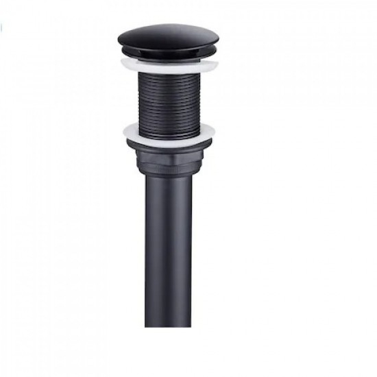 Sifon Lavoar Cu Ventil Fara Prea Plin Negru Mat 8019 [1]