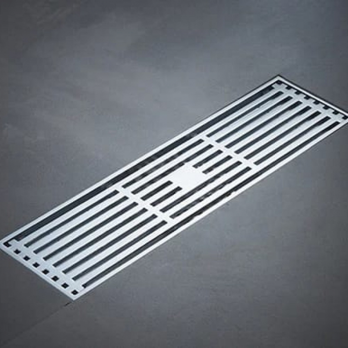 Sifon pardoseala sistem antimiros Alama Smack 30x10 cm Cromat tip Rigola DL-8002dd [3]