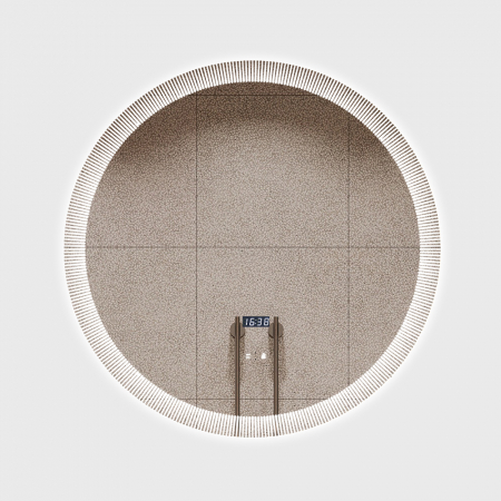 Oglinda Baie Led Senzor si Dezaburire J191 si trei tipuri de lumina 70 cm Smack [6]