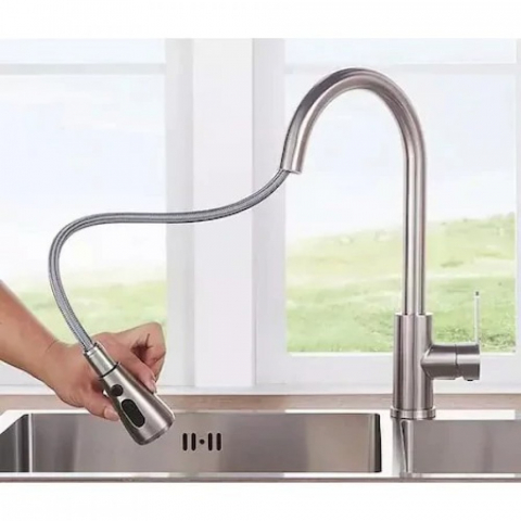Baterie Bucatarie Extractabila Inox Smack 1701 [4]