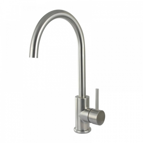 Baterii bucatarie - Baterie Bucatarie Inox Satinat Smack 1705