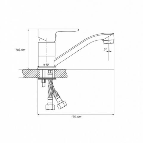Baterie de bucătărie Smack 6114D [1]