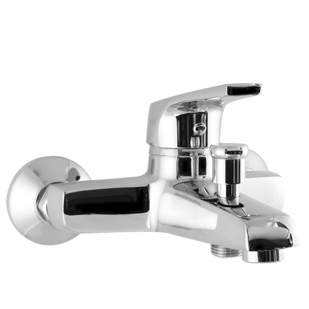 Baterii dus - Baterie de cada cu teava fixa Smack 8821 alama crom set de dus inclus