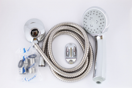 Baterie de cada cu teava fixa Smack 8821 alama crom set de dus inclus [5]