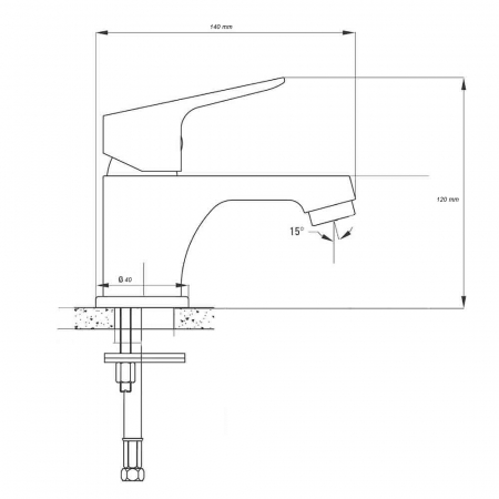 BATERIE DE LAVOAR SMACK 7882 CU SCURGERE FIXĂ [2]