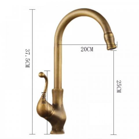 Baterie Lavoar Bucatarie Bronz Antichizat Smack 1767 [1]