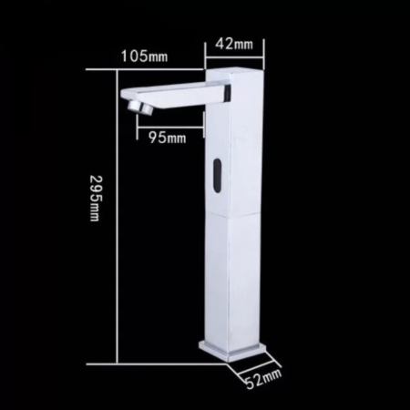 Baterie lavoar cu senzor Aqua Reflect design modern din alama crom RW117 SMACK [3]