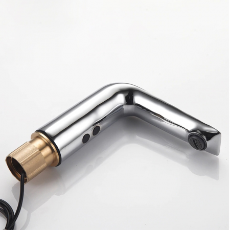 Baterie lavoar cu senzor Chrome Neo design modern din alama crom SMK158 Smack [4]