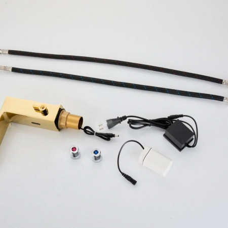 Baterie Lavoar Cu Senzor Fotocelula 6v-220v PureSense 8896 gold lucios Antichizat Smack [3]