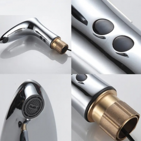 Baterie lavoar cu senzor Nova Sync design modern din alama crom RW-187 Smack [2]