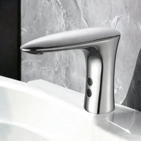 Baterie lavoar cu senzor Nova Sync design modern din alama crom RW-187 Smack [1]