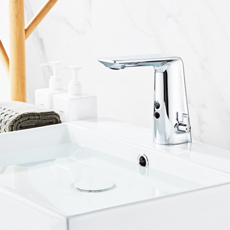 Baterie lavoar cu senzor Radiant Silver design modern din alama crom SMK190 Smack [1]