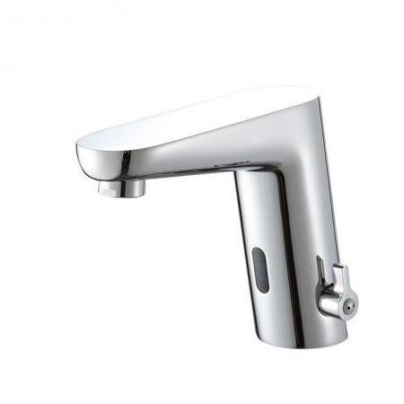 Baterii baie - Baterie lavoar cu senzor Silver design modern din alama crom SMK193