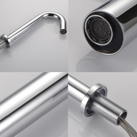 Baterie lavoar cu senzor Silver Stream design modern din alama medie crom RW150M Smack [1]