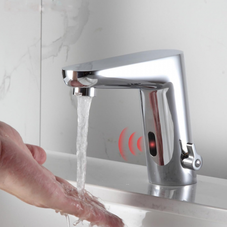 Baterie lavoar cu senzor Touch Selection design modern din alama crom RW193 Smack [2]