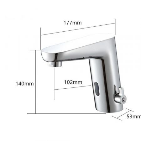 Baterie lavoar cu senzor Touch Selection design modern din alama crom RW193 Smack [1]