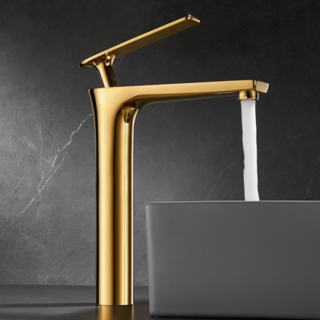 Baterie lavoar Distinct Golden design modern din alama auriu SMK034 Smack [1]