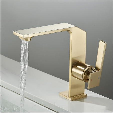 Baterii baie - Baterie lavoar Distinct Minimal design modern din alama auriu SMK025 Smack