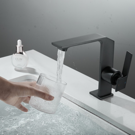 Baterie lavoar Distinct Minimal design modern din alama negru SMK027 Smack [4]