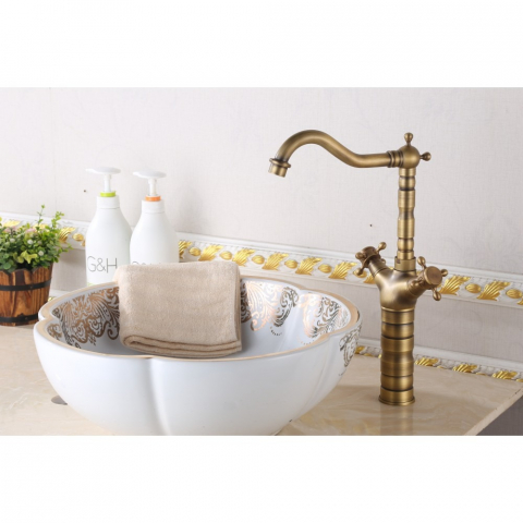 Baterie Lavoar Inalta Bronz Antichizat 1763 Smack [2]