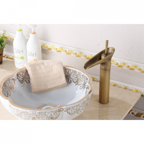 Baterie Lavoar Inalta Cascada Bronz Antichizat 1764 Smack [2]