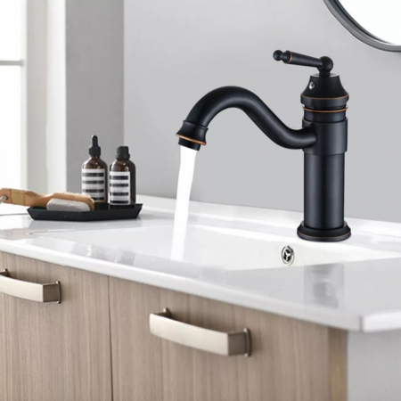 Baterii baie - Baterie Lavoar Medie Negru Antichizat 1739D Smack