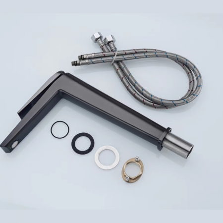 Baterie lavoar Minimal Concept SMK5007-2 design modern inalta gri inchis Smack [3]