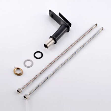 Baterie lavoar Neo Choice design modern din alama inalta negru [3]