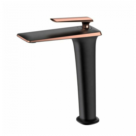 Baterii baie - Baterie lavoar Neo Choice design modern din alama inalta negru