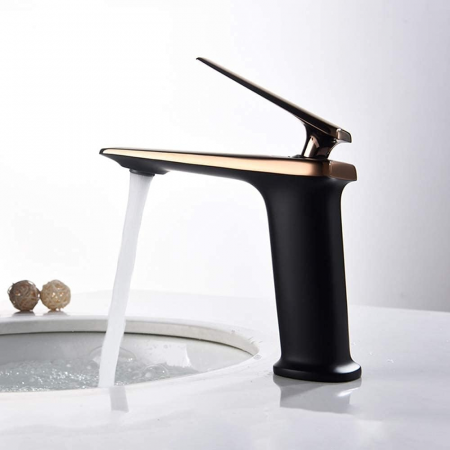 Baterie lavoar Neo Choice design modern din alama medie negru SMK003 Smack [2]