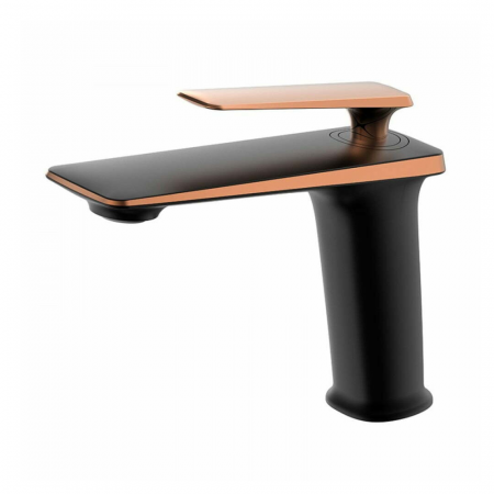 Baterii baie - Baterie lavoar Neo Choice design modern din alama medie negru SMK003 Smack