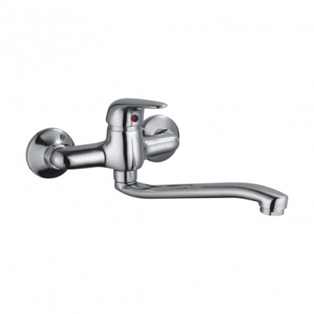 Baterii bucatarie - Baterie Lavoar perete Pipa Rotativa Smack 6115D