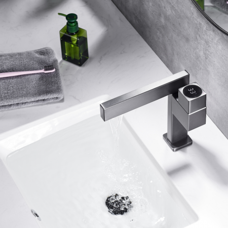 Baterie lavoar Premium Concept SMK5018-1 design modern cu afisaj temperatura negru [2]