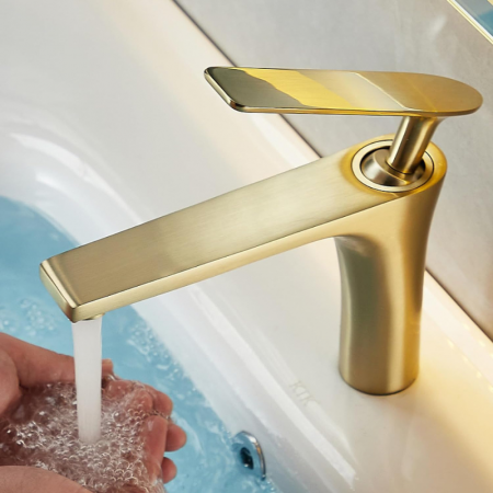 Baterie lavoar Prestige Golden design modern din alama auriu SMK029 [2]