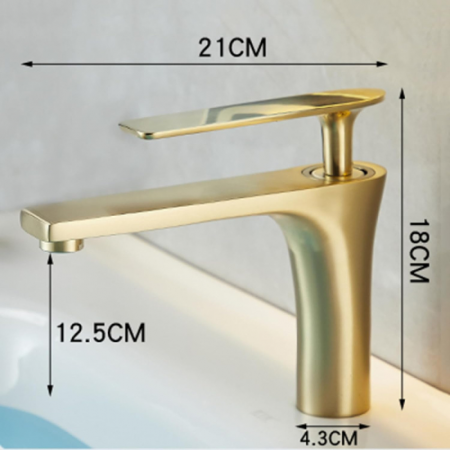 Baterie lavoar Prestige Golden design modern din alama auriu SMK029 [3]