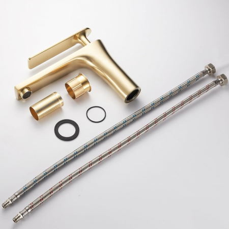 Baterie lavoar Prestige Golden design modern din alama auriu SMK029 [4]