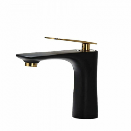 Baterii baie - Baterie lavoar Prime Concept design modern din alama medie negru SMK008 Smack