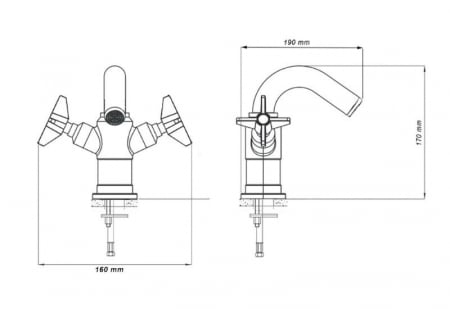 Baterie Lavoar Retro Antichizat 8362B Smack [4]