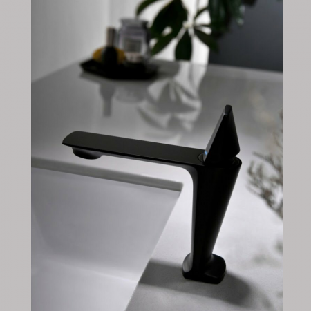 Baterie lavoar Urban Nova design modern din alama medie negru SMK006 Smack [2]