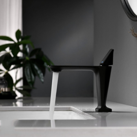 Baterie lavoar Urban Nova design modern din alama medie negru SMK006 Smack [1]