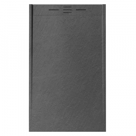 Cadita de baie Minimalist Oasis 90x90cm din compozit cu sifon negru GT-9090LS-BK Smack [2]