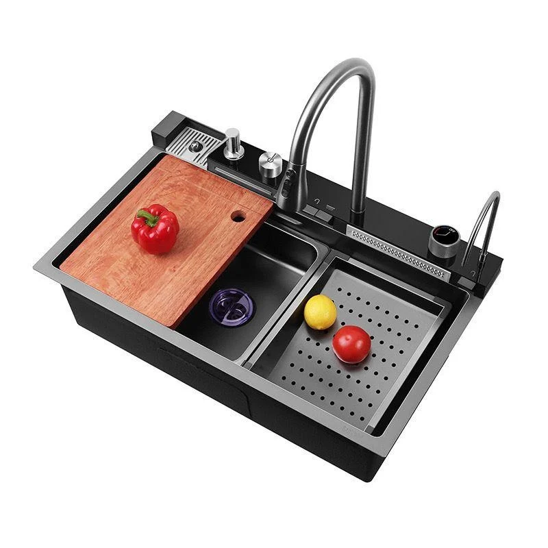 Chiuvete Bucatarie - Chiuveta Bucatarie Profesionala Multifunctionala LED Inox JY 3018 Smack