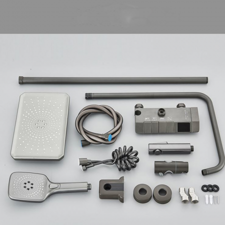 Coloana de dus Smart Simplicity cu afisaj LCD temperatura gri SMK04G Smack [4]