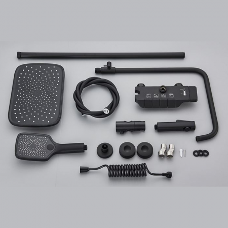 Coloana de dus Smart Simplicity cu afisaj LCD temperatura negru 1803 Smack [4]