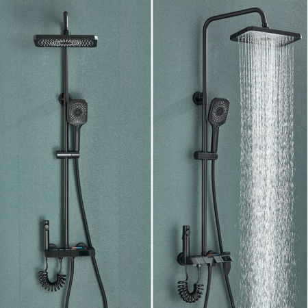 Coloana de dus Smart Simplicity cu afisaj LCD temperatura negru 1803 Smack [5]