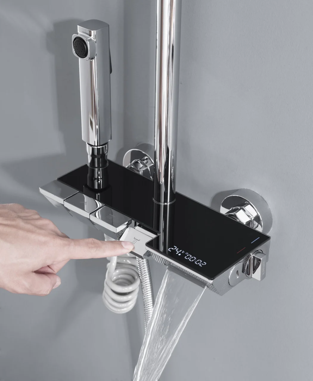 Coloana Dus Cromat Afisaj Lcd Temperatura Apa Smack 5023-2 Smack [1]