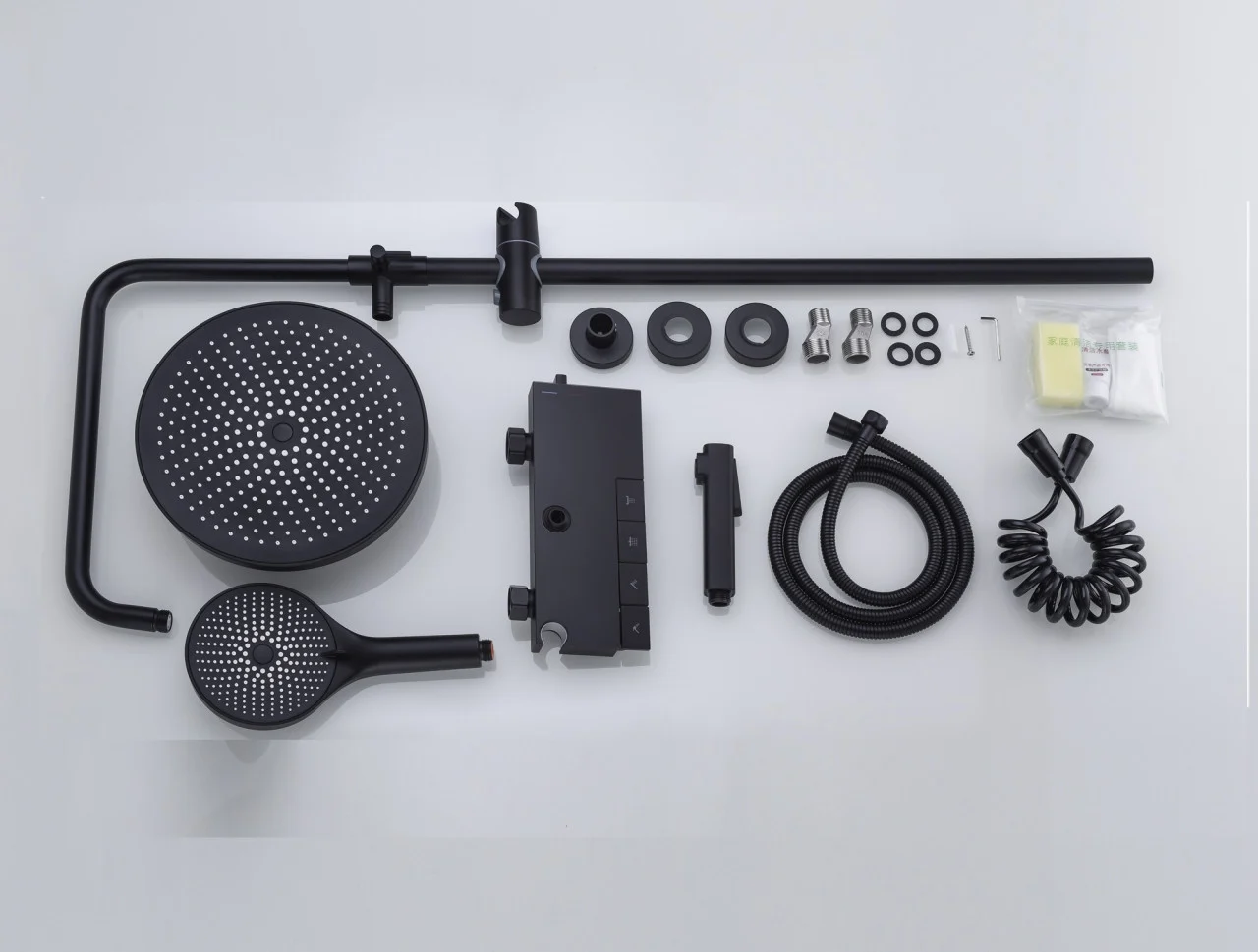 Coloana Dus Negru Mat Afisaj Lcd Temperatura Apa Smack 5023-1 [2]