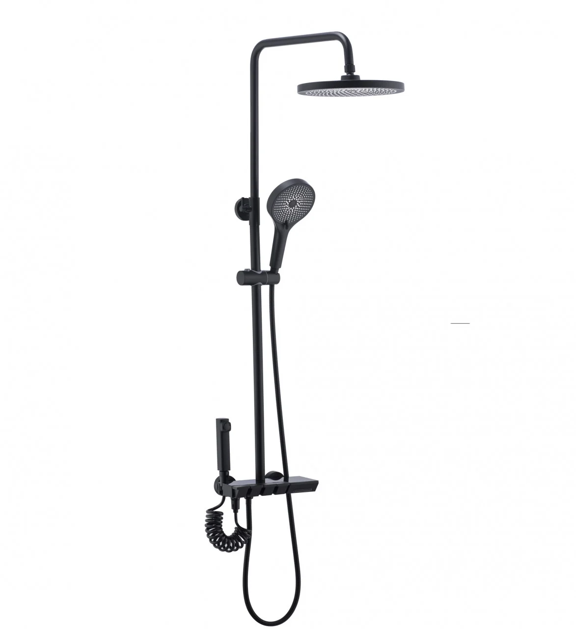 Coloane si seturi de dus - Coloana Dus Negru Mat Afisaj Lcd Temperatura Apa Smack 5023-1