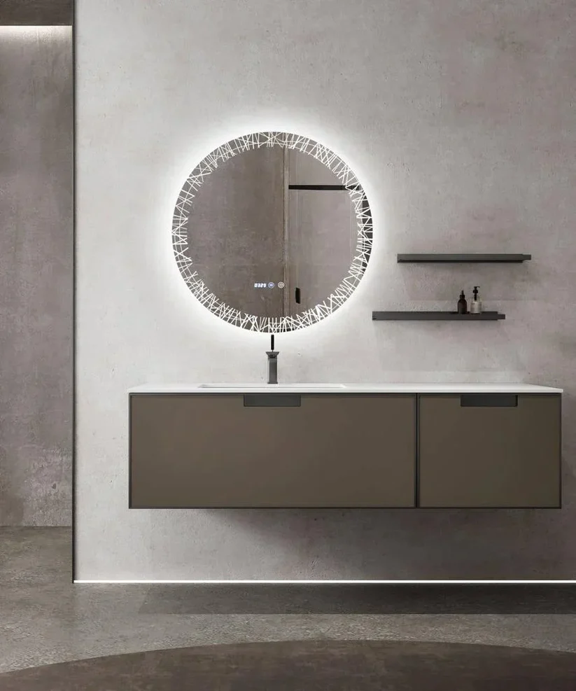 Oglinzi - Oglindă Baie LED 70x70 cm cu functie Dezaburire J176 Smack