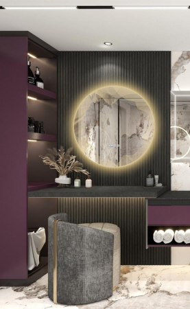 Oglindă Baie LED 80x80 cm cu functie Dezaburire J177 Smack [2]